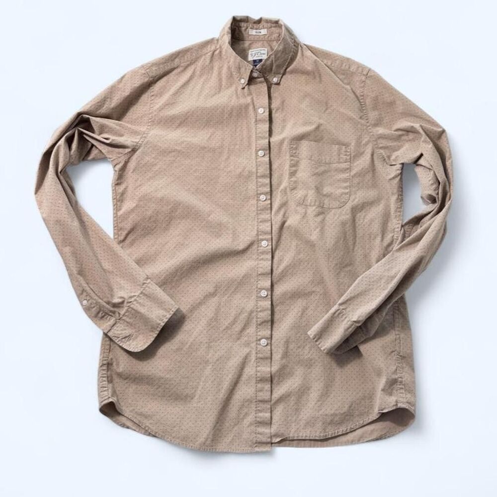 JCrew Men's Tan Dress Shirt